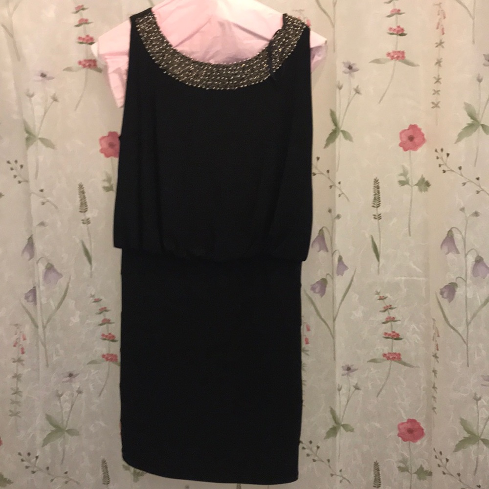 Black cocktail dress